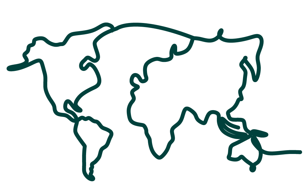 Mappa Mondo verde