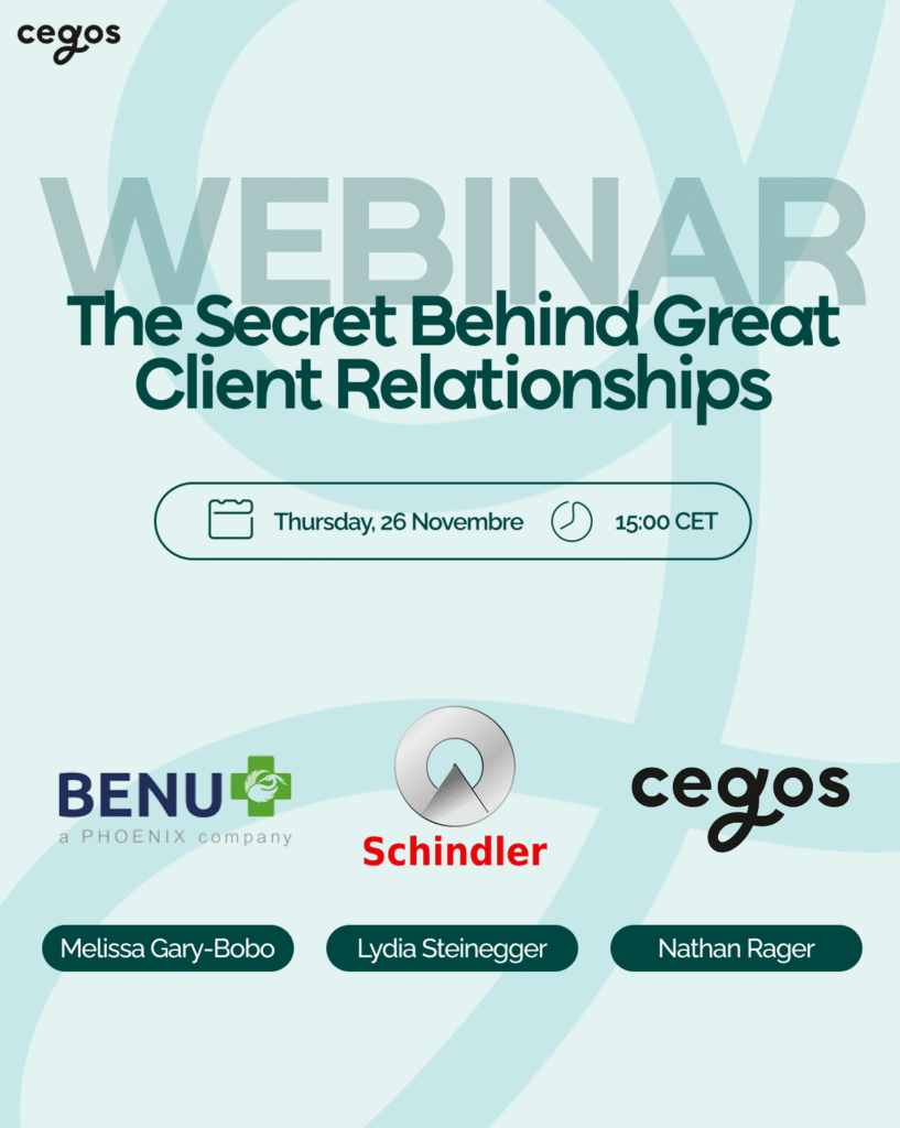 Webinar: The secret behind great client relationship. Free webinar on Thursday 26 november, 15.00 CET