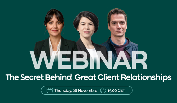 Webinar gratuito: The secret behind great client relationship